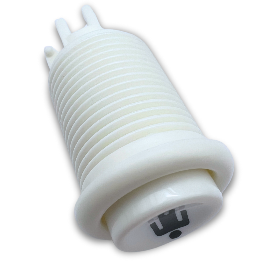 Button body of 1P white arcade button without microswitch