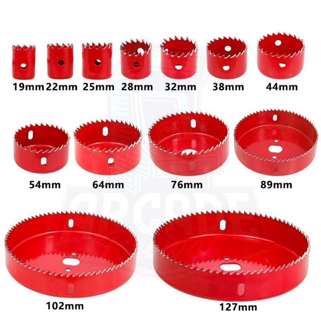 13-Piece Hole Saw Kit for Arcade Builds (Pre-Order)