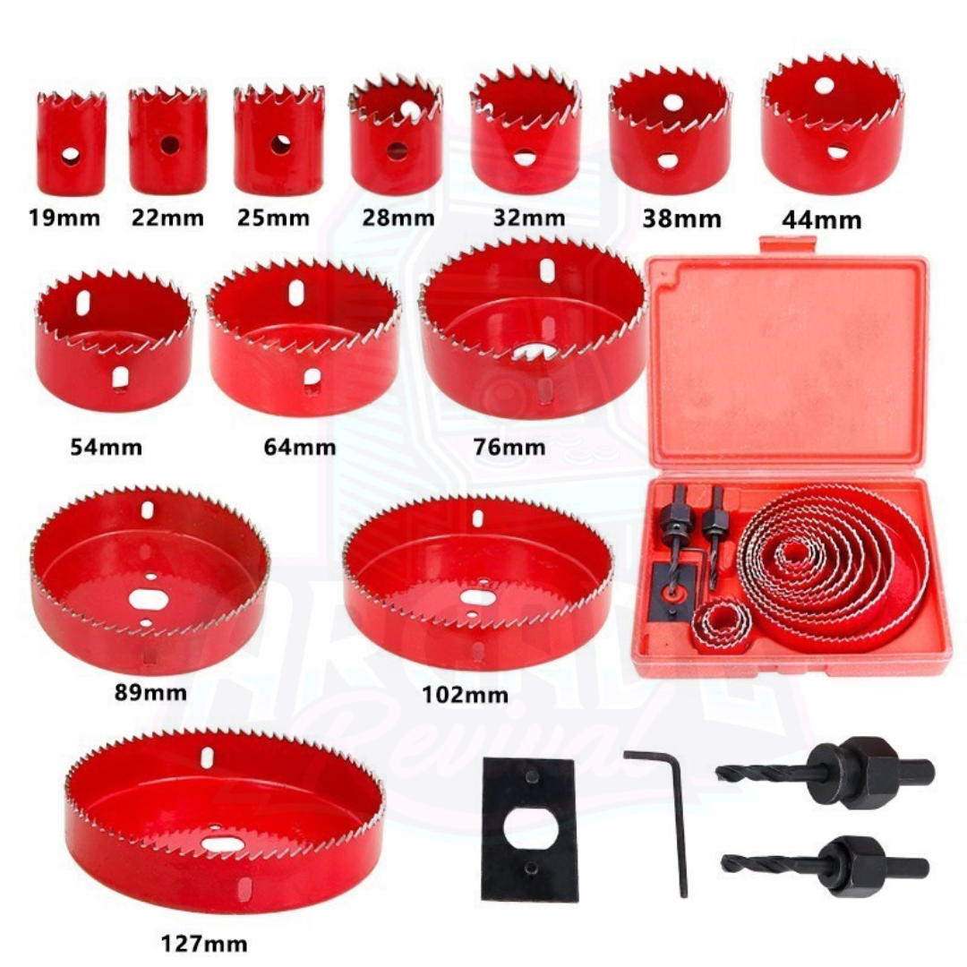 13-Piece Hole Saw Kit for Arcade Builds (Pre-Order)