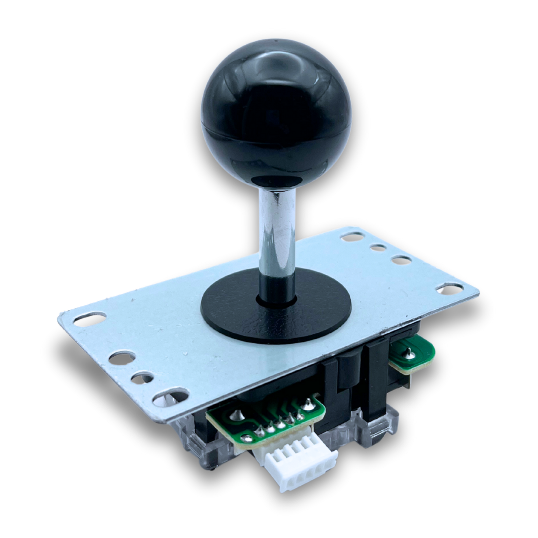 Black ball top arcade joystick for DIY arcade projects