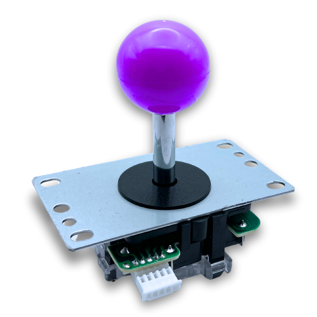 Purple ball top joystick handle for custom arcade setup