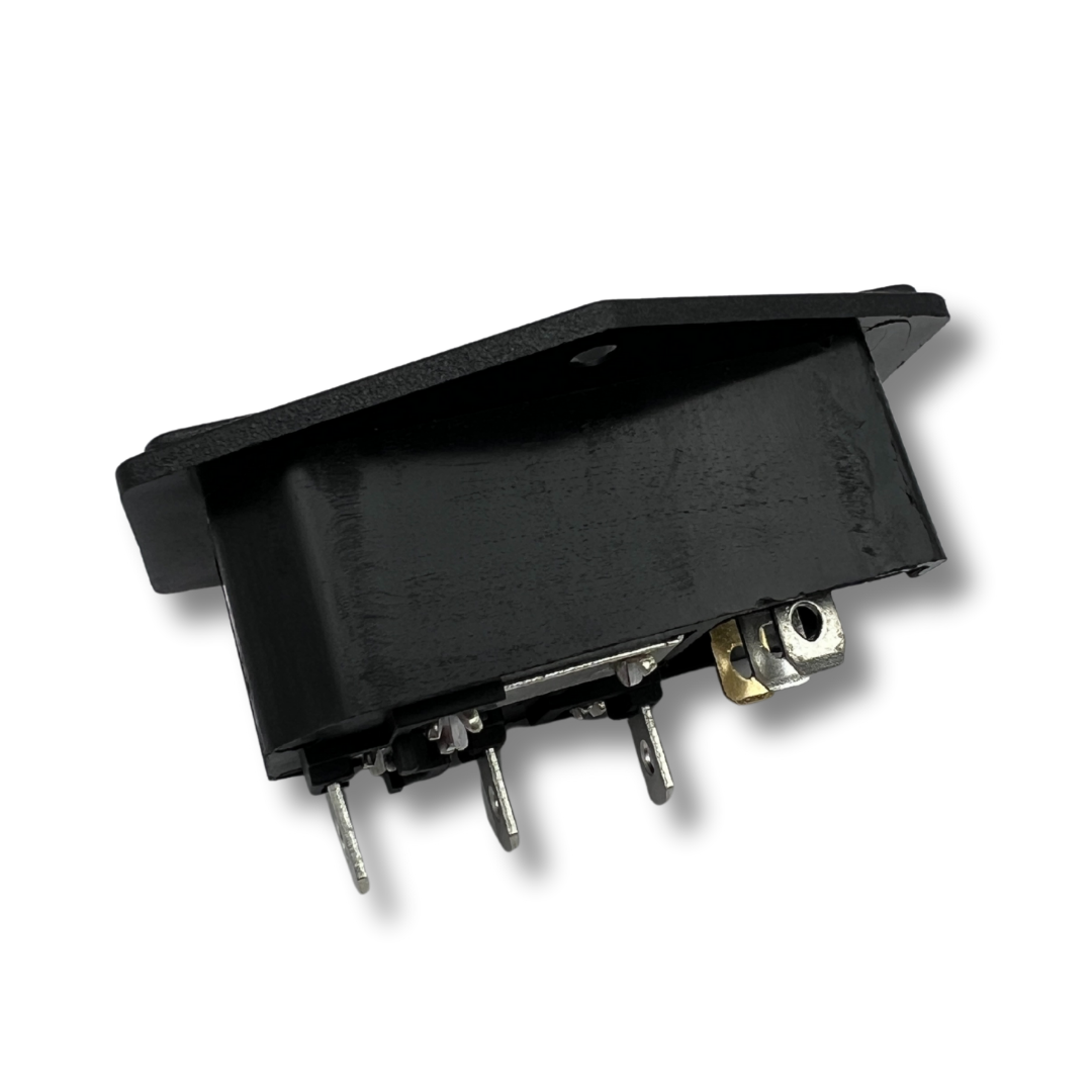 Side profile of C14 fused inlet switch for arcade cabinet builds – Arcade Revival