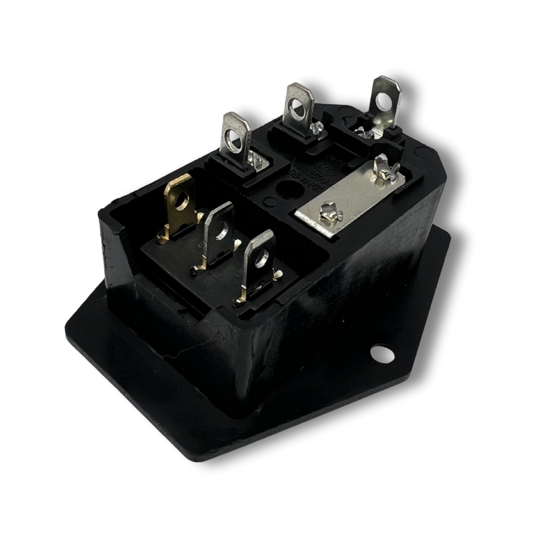 Arcade Revival C14 arcade power switch – wiring ports and terminal view for custom cabinets