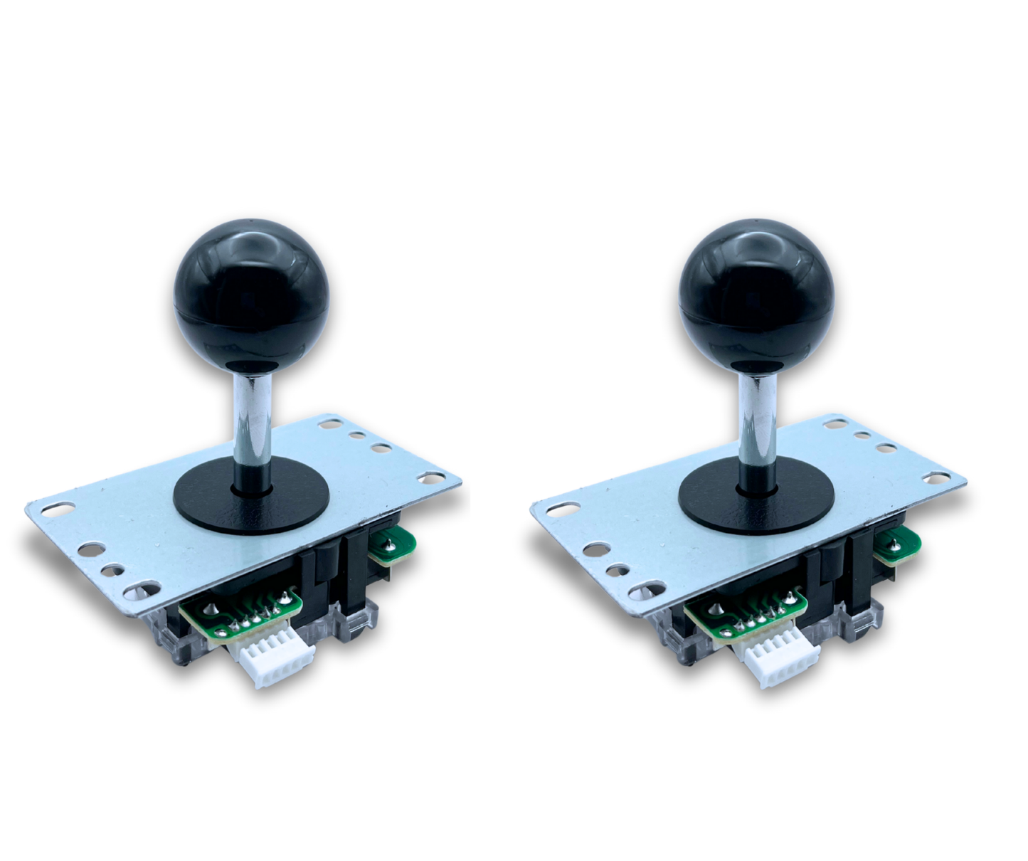 Black Ball Top Classic Arcade Joystick – 4/8-Way Adjustable – Arcade Revival