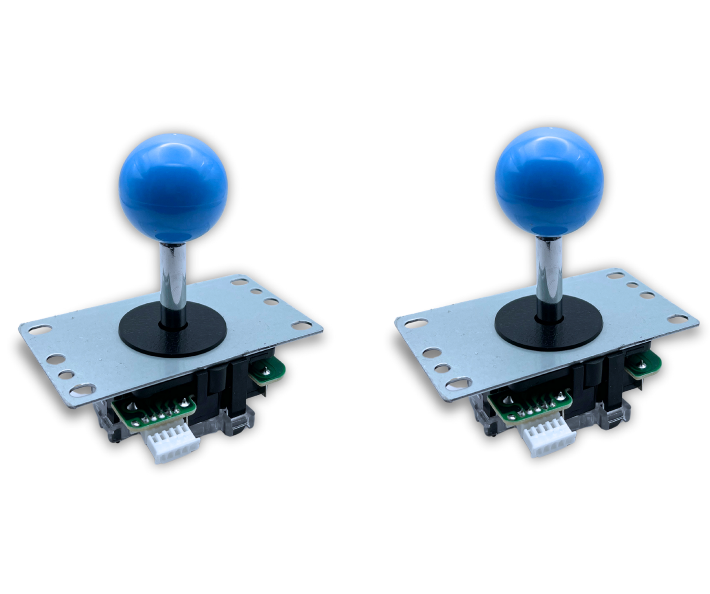 Blue Ball Top Classic Arcade Joystick – 4/8-Way Adjustable – Arcade Revival