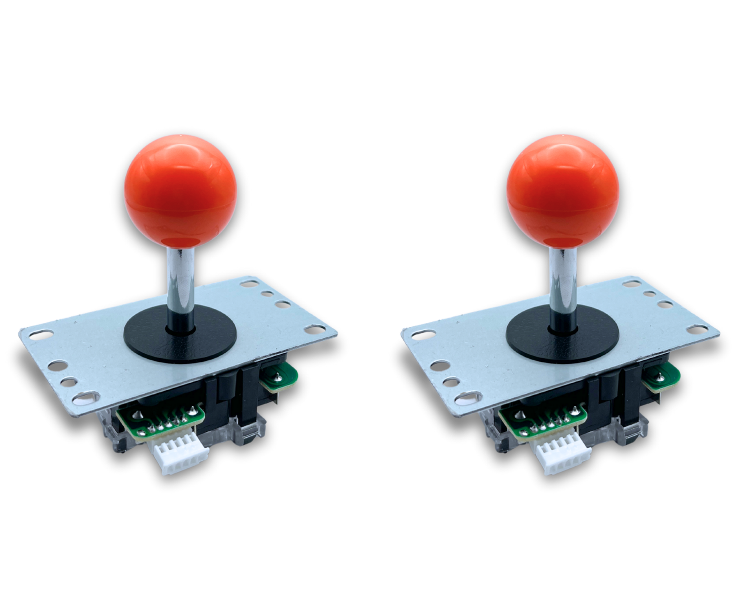 Orange Ball Top Classic Arcade Joystick – 4/8-Way Adjustable – Arcade Revival