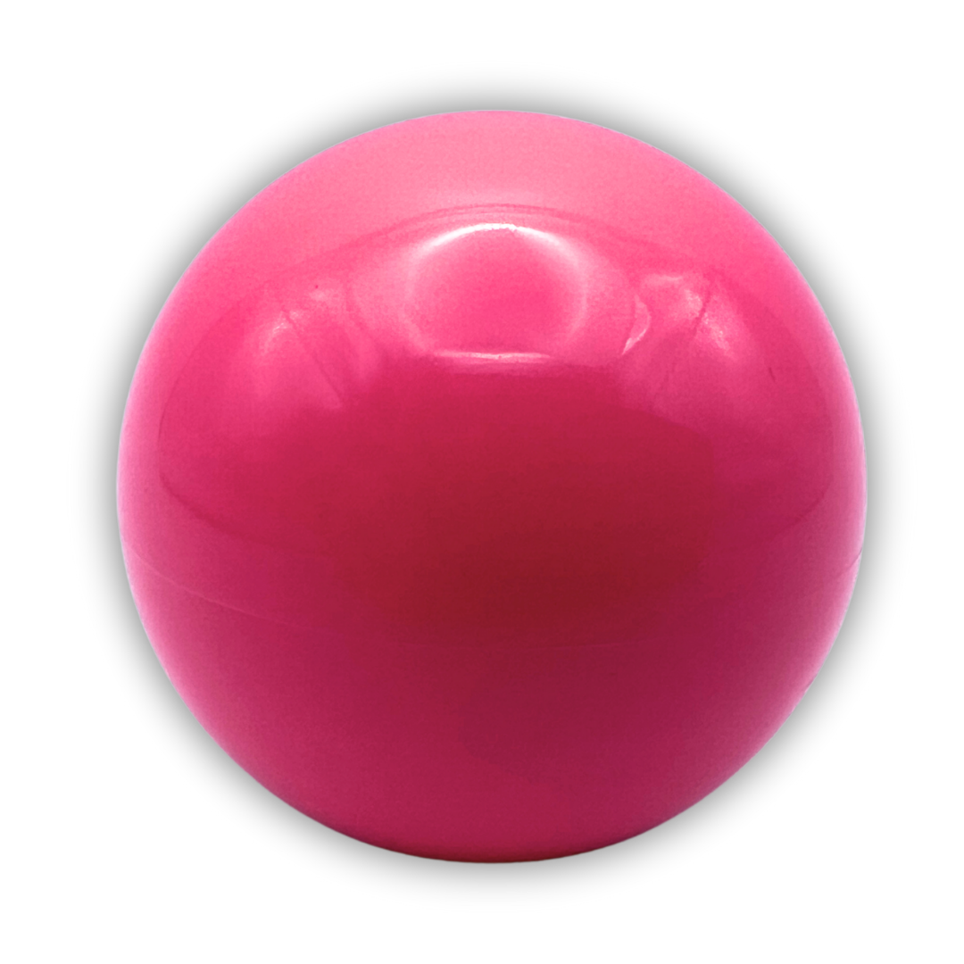 Red joystick ball top handle on a white background