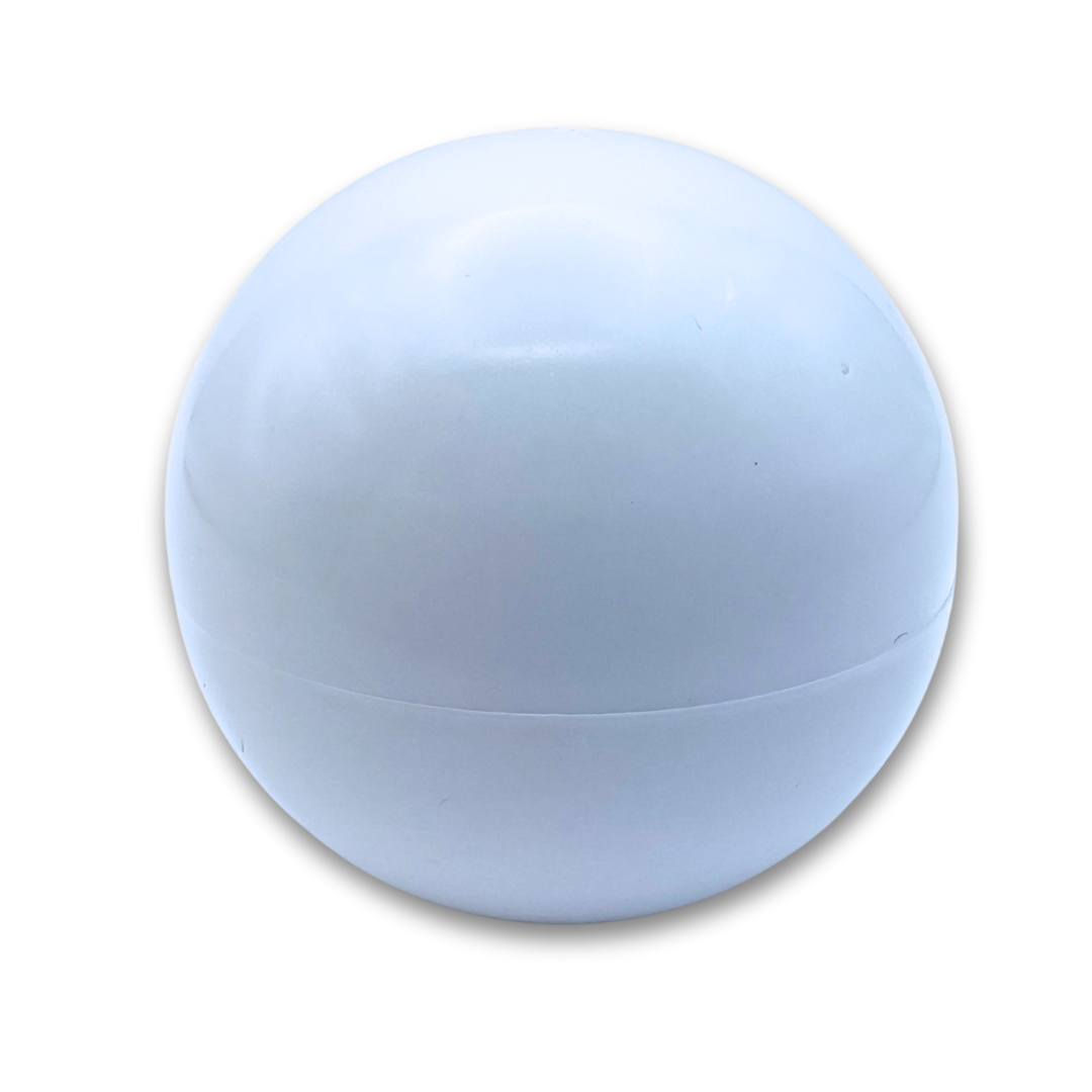 White joystick ball top handle on a white background