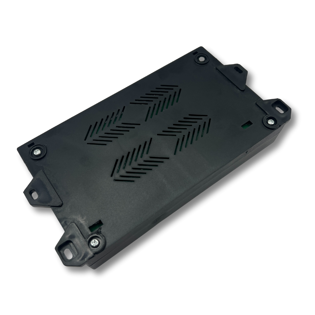 Back view of Pandora DX2 9800 unit highlighting vent design for cooling