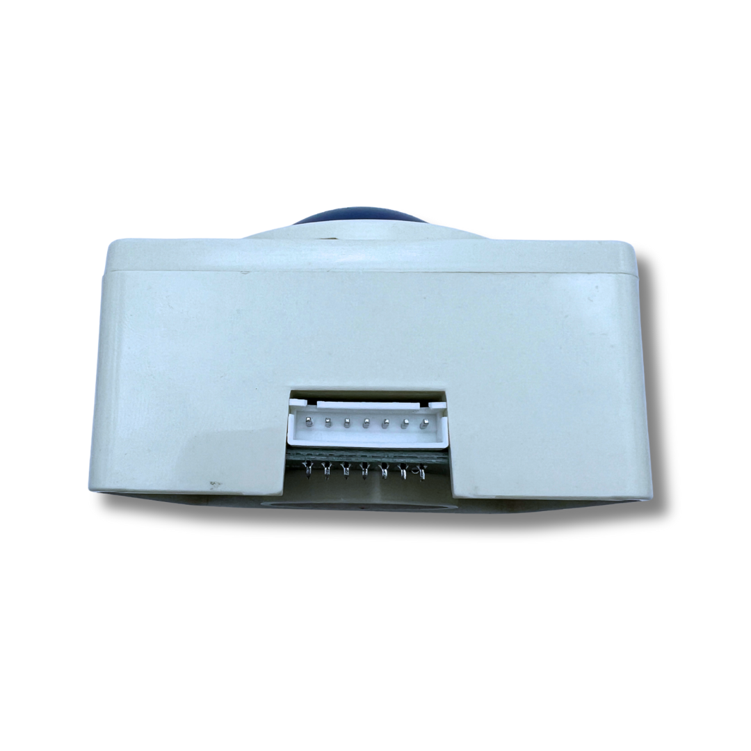 USB arcade trackball back view showing connector port