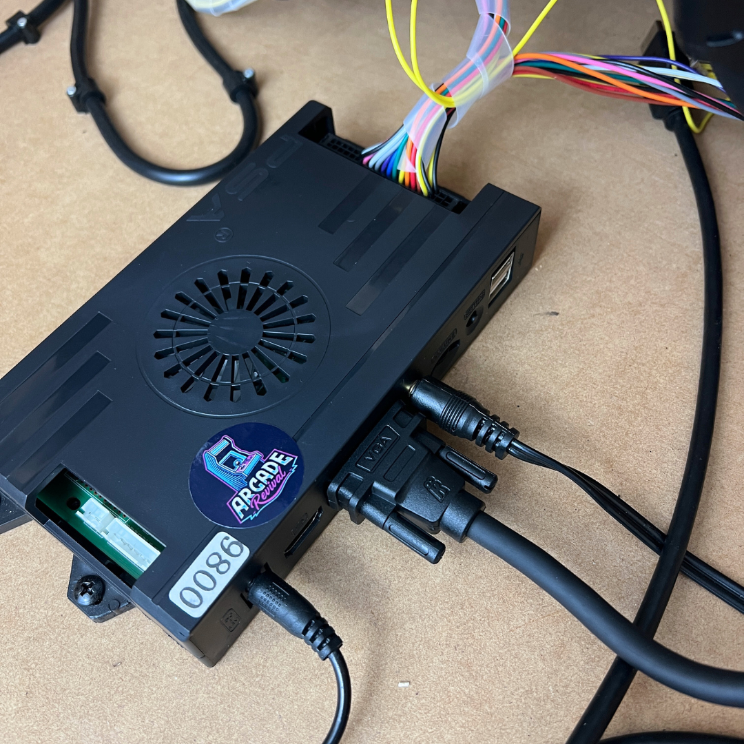 Shielded VGA cable for stable signal and easy arcade cabinet integration