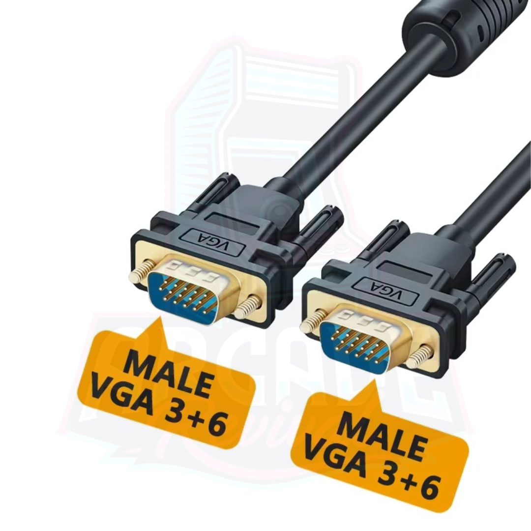 50cm VGA cable with gold-plated pins for sharp arcade video output