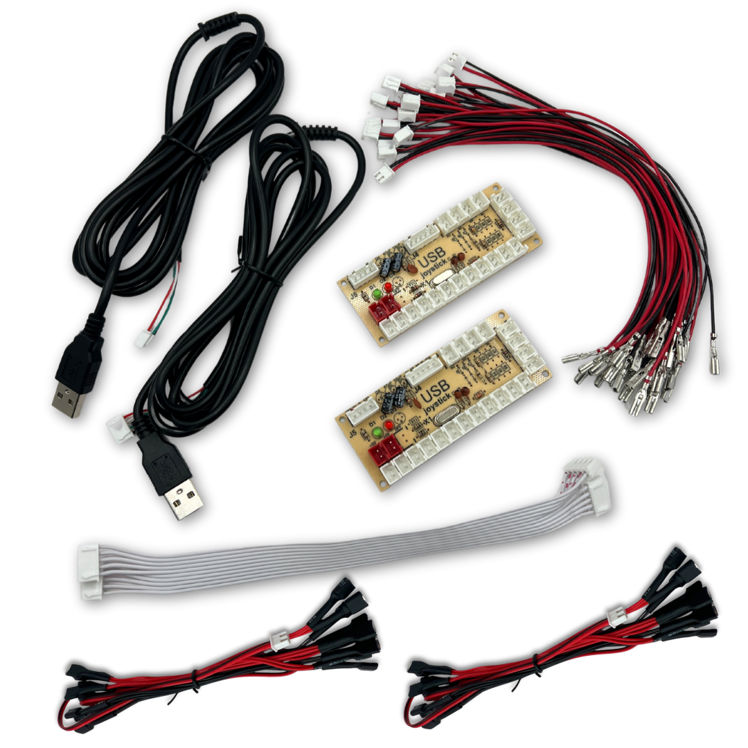 2-Player USB Arcade Encoder Wiring Kit