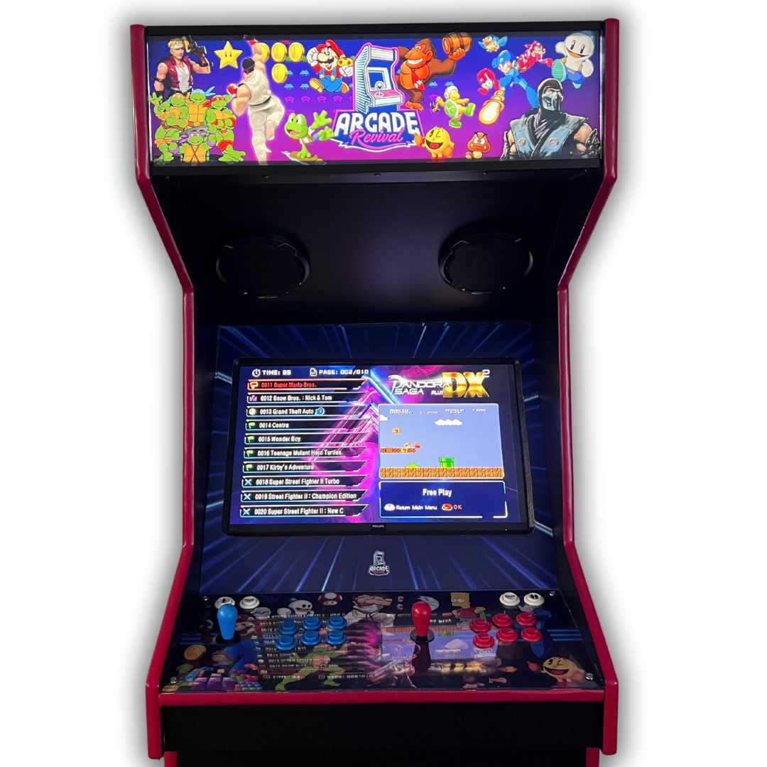 Arcade machine with 'All-Stars' light up marquee display installed and Aero Fighters 2 displayed on screen.