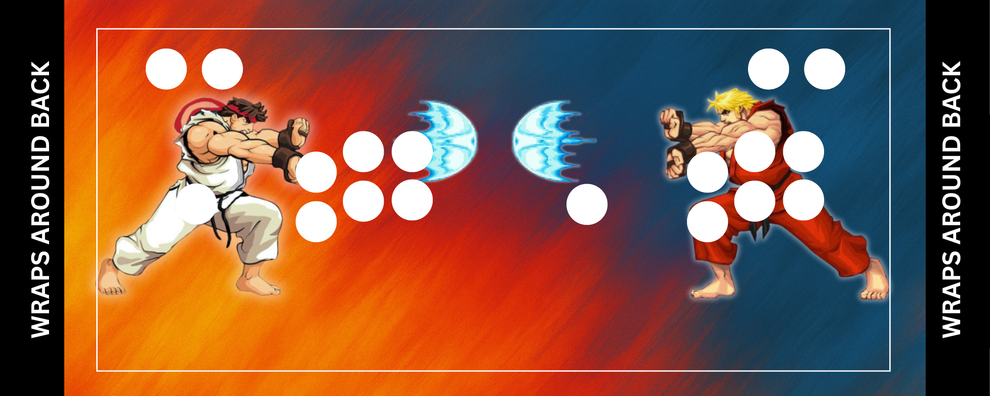 Hadouken Clash Street Fighter Arcade Control Panel Wrap | Arcade Revival