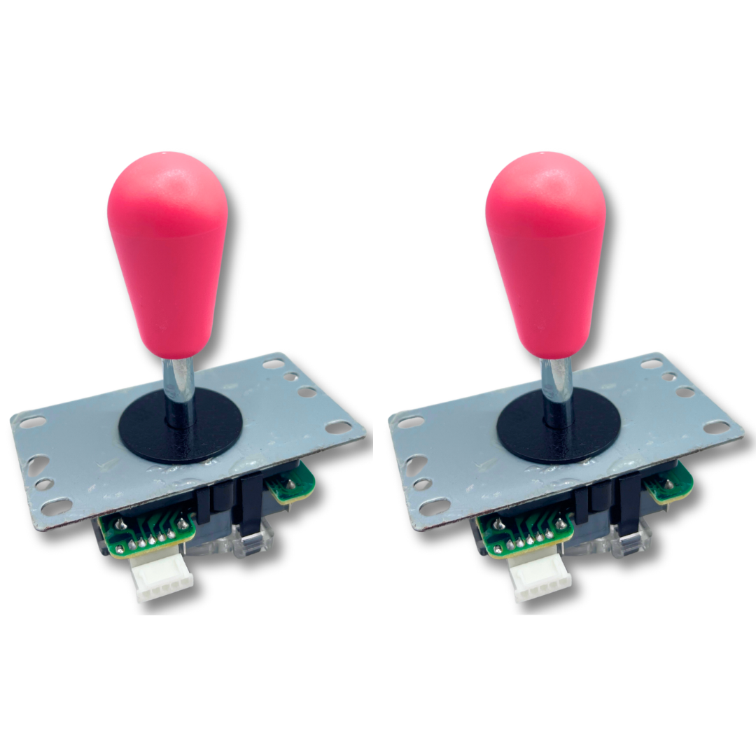 Pink Bat Top Classic Arcade Joystick – 4/8-Way Adjustable – Arcade Revival