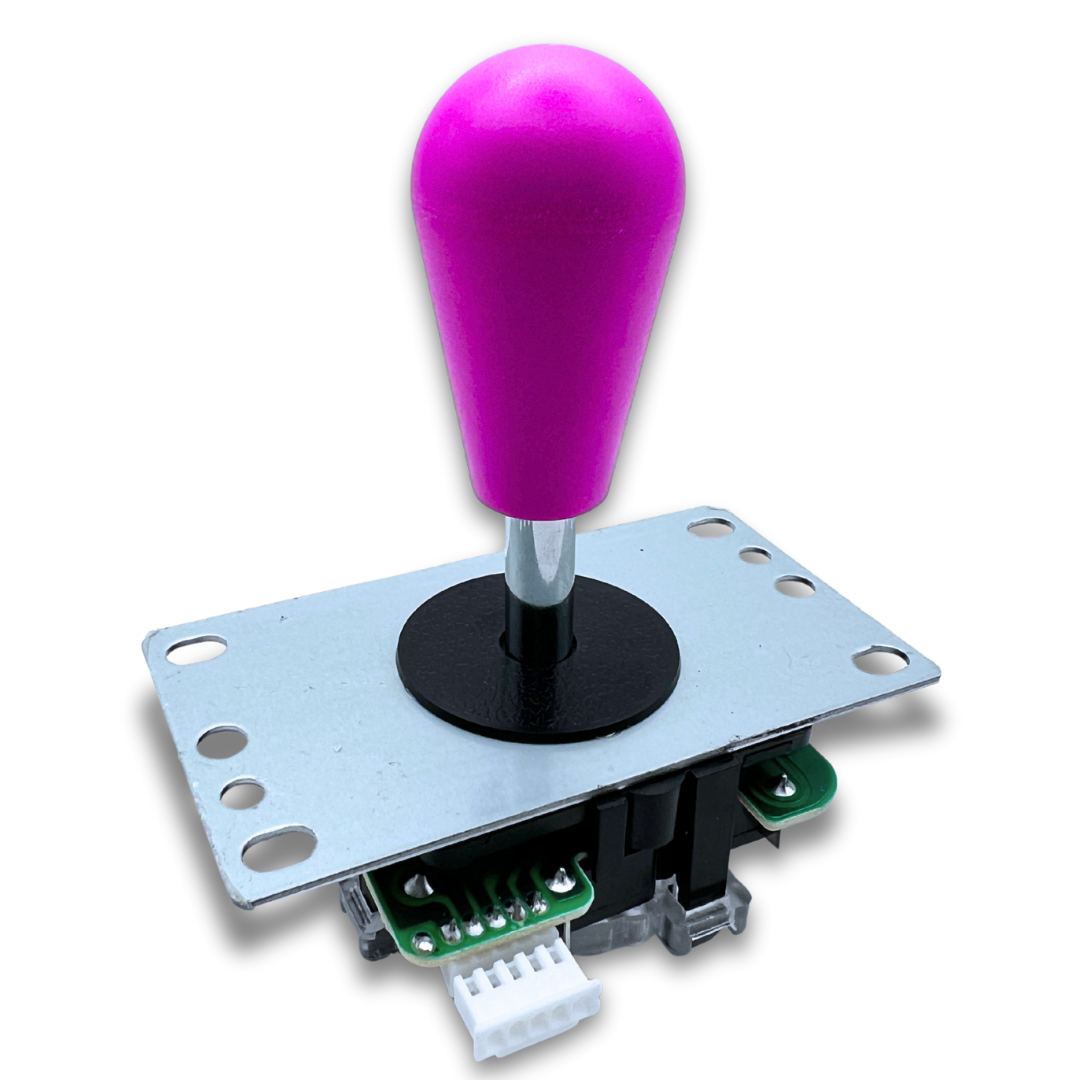 Pink bat top arcade joystick handle for custom arcade builds and machines