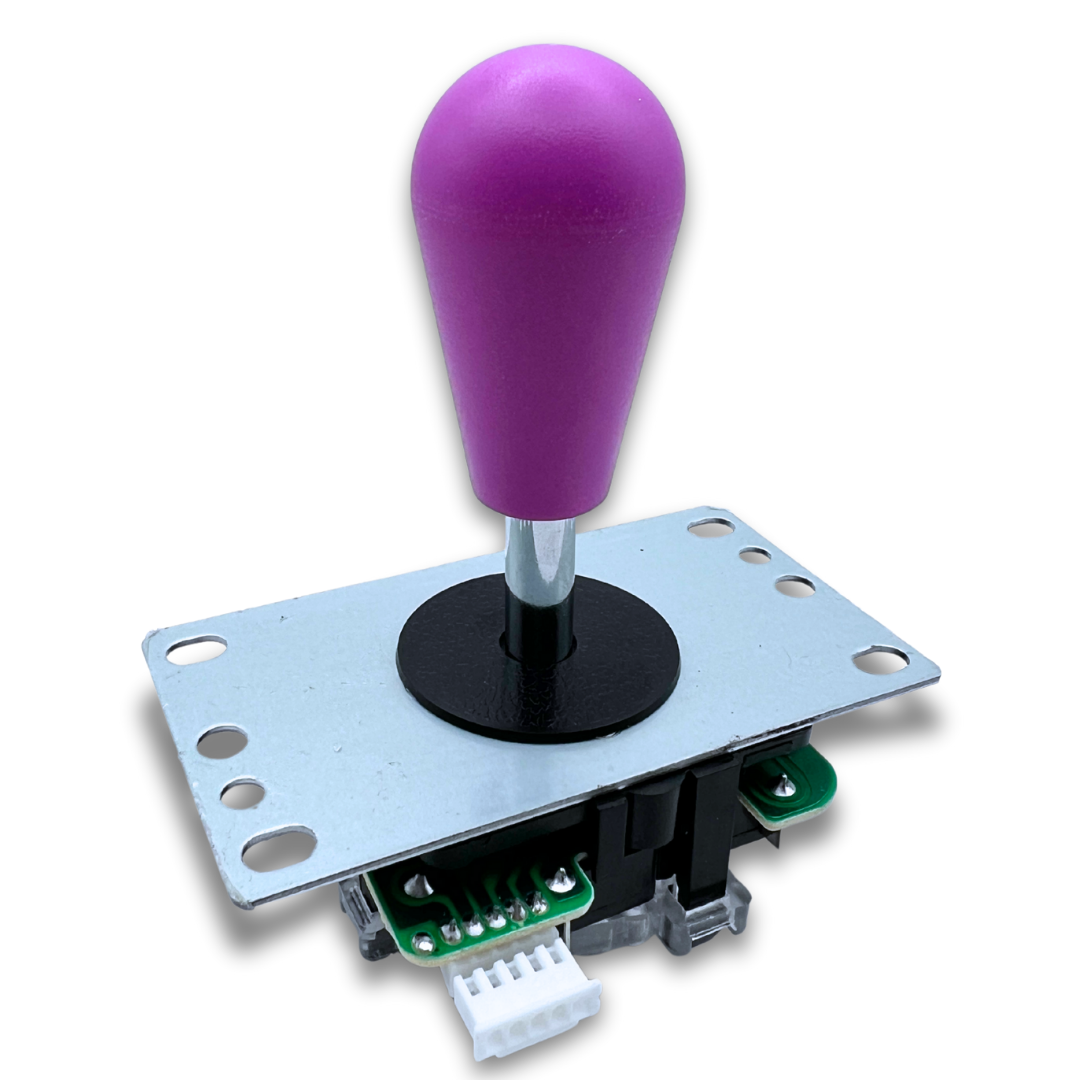 Purple bat top arcade joystick handle for custom arcade builds and machines
