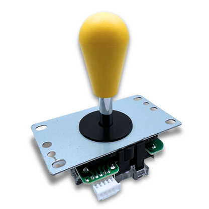 Yellow bat top arcade joystick handle – colourful option for custom builds