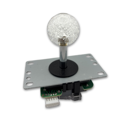Clear crystal ball top arcade joystick handle for DIY arcade cabinet build – Arcade Revival