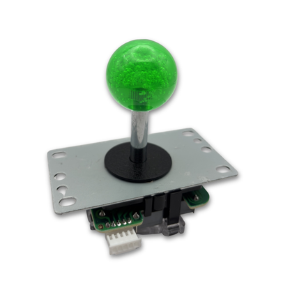 Green crystal ball top arcade joystick handle for DIY arcade cabinet build – Arcade Revival