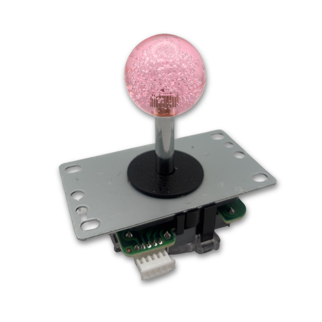 Pink crystal ball top arcade joystick handle for DIY arcade cabinet build