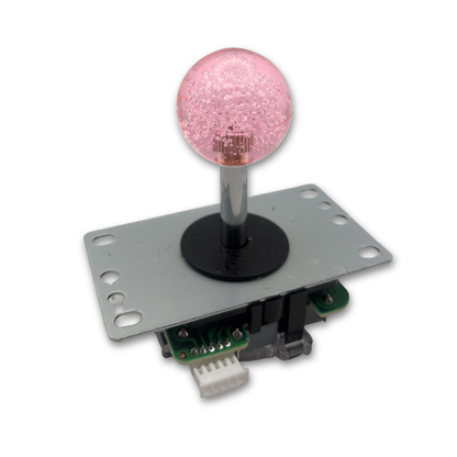 Pink crystal ball top arcade joystick handle for DIY arcade cabinet build