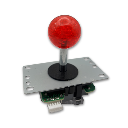 Red crystal ball top arcade joystick handle for DIY arcade cabinet build – Arcade Revival