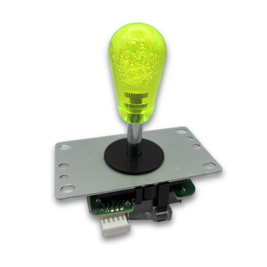 Lime crystal bat top arcade joystick handle for DIY arcade cabinet customisation – Arcade Revival