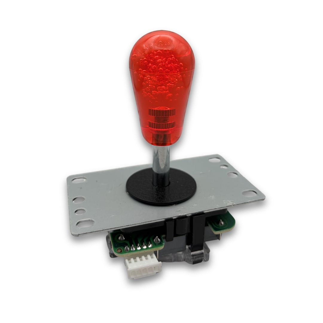 Red crystal bat top arcade joystick handle for DIY arcade cabinet customisation – Arcade Revival