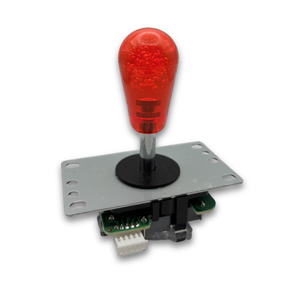 Red crystal bat top arcade joystick handle for DIY arcade cabinet customisation – Arcade Revival
