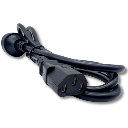 Full view of 1.5m power cable for arcade machines – C14 AU plug