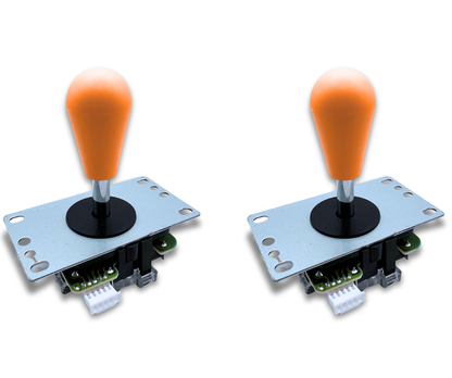 Orange Bat Top Classic Arcade Joystick – 4/8-Way Adjustable – Arcade Revival