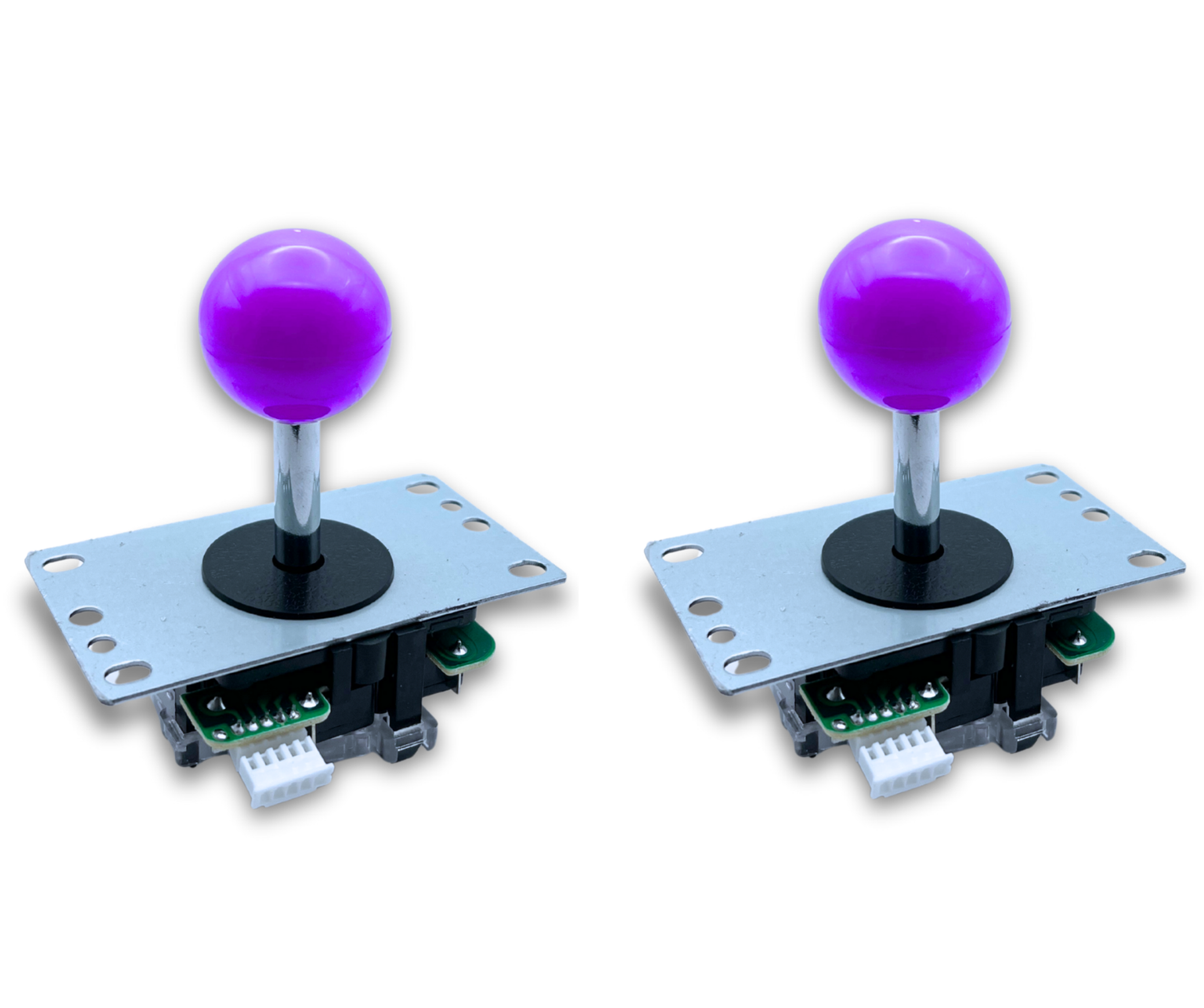 Purple Ball Top Classic Arcade Joystick – 4/8-Way Adjustable – Arcade Revival