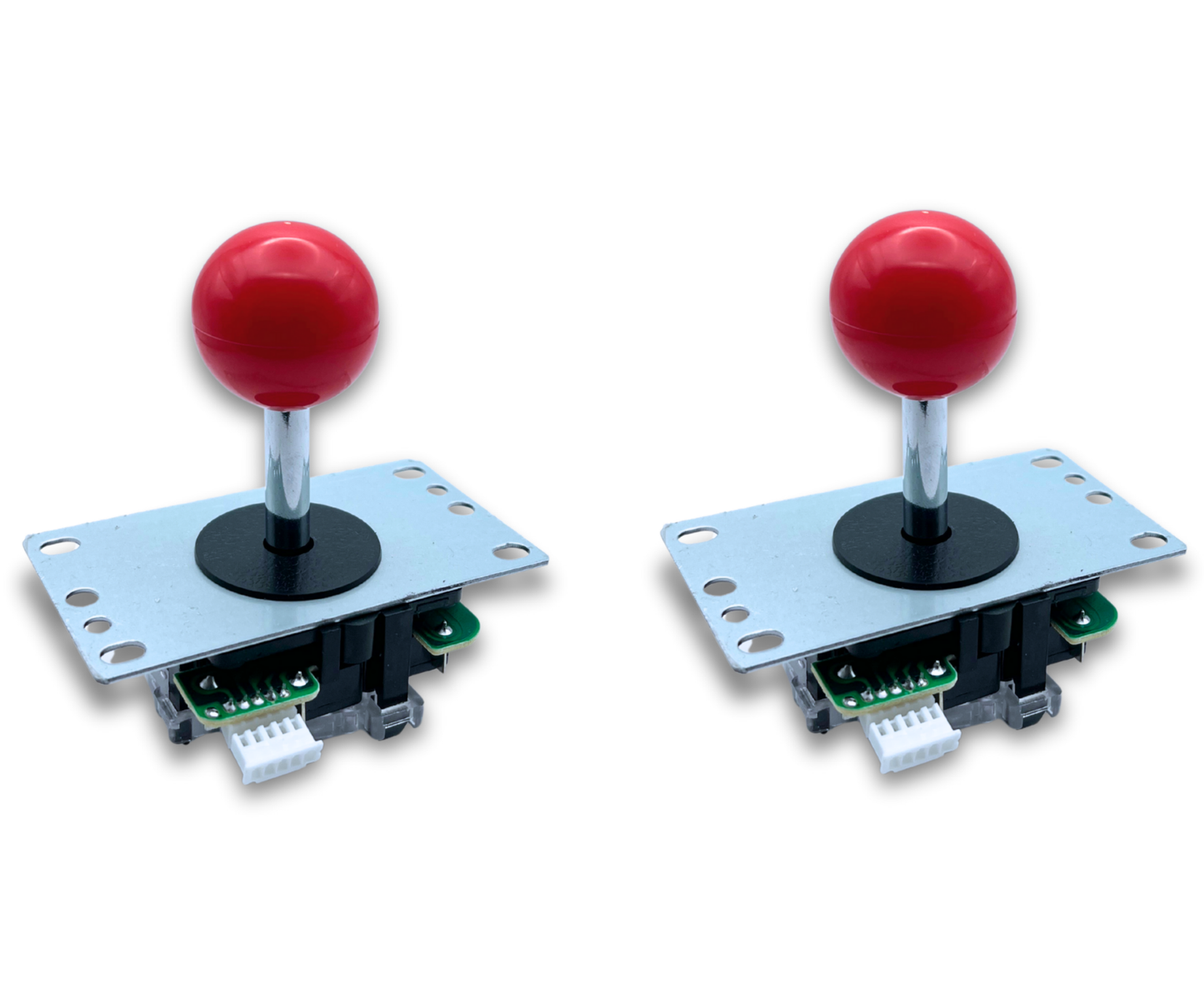 Red Ball Top Classic Arcade Joystick – 4/8-Way Adjustable – Arcade Revival