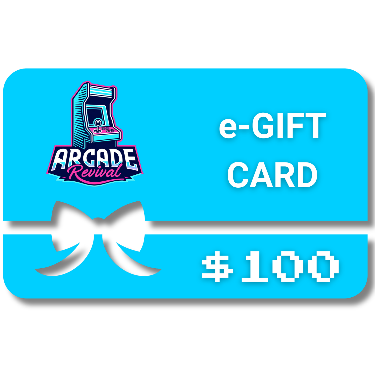 $100 Arcade Revival eGift Card, instant digital gift for arcade machine builders and retro gamers
