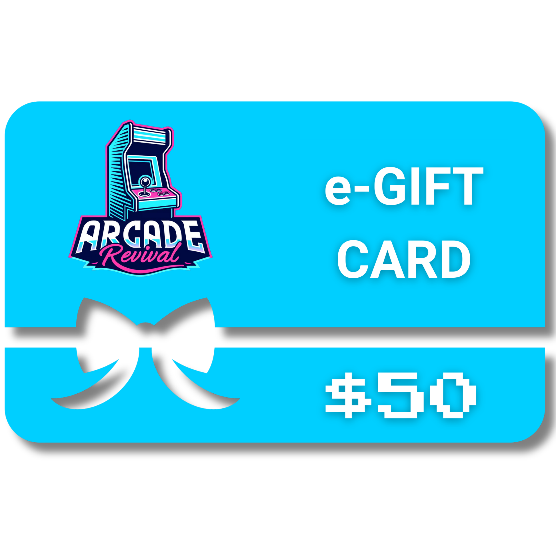 $50 Arcade Revival eGift Card for DIY arcade kits, parts and retro gaming accessories