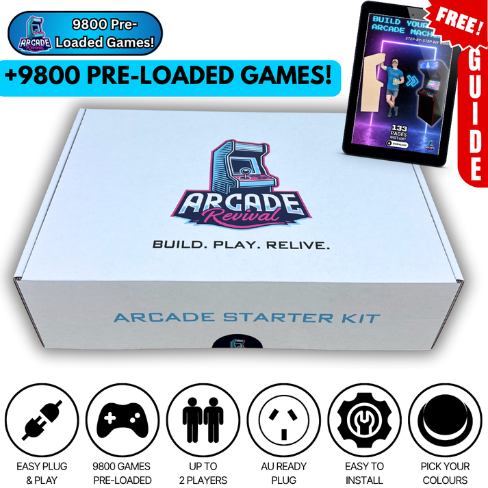 Arcade Starter Kit – All-in-One Parts Pack for Building Your Own ...