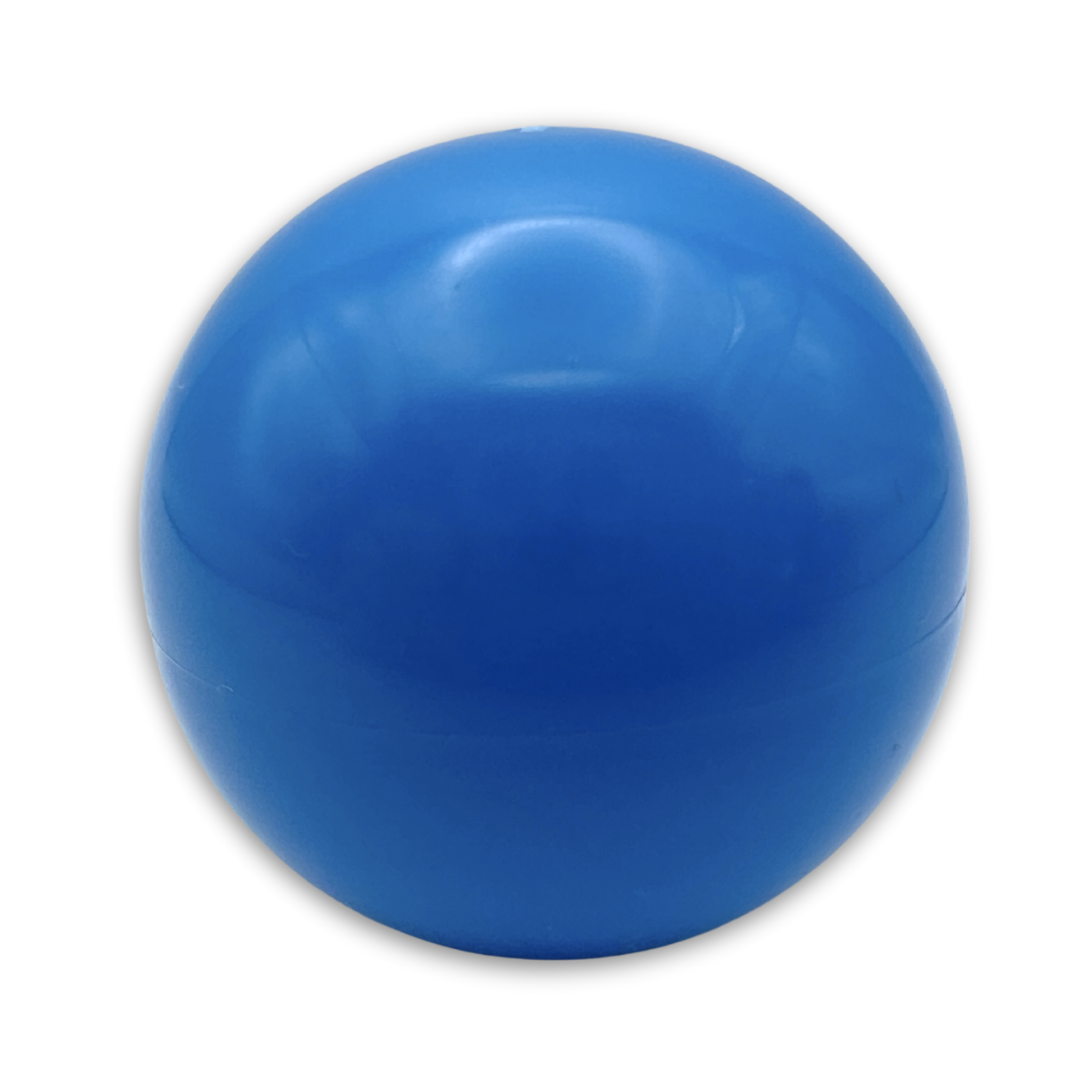 Blue joystick ball top on a white background