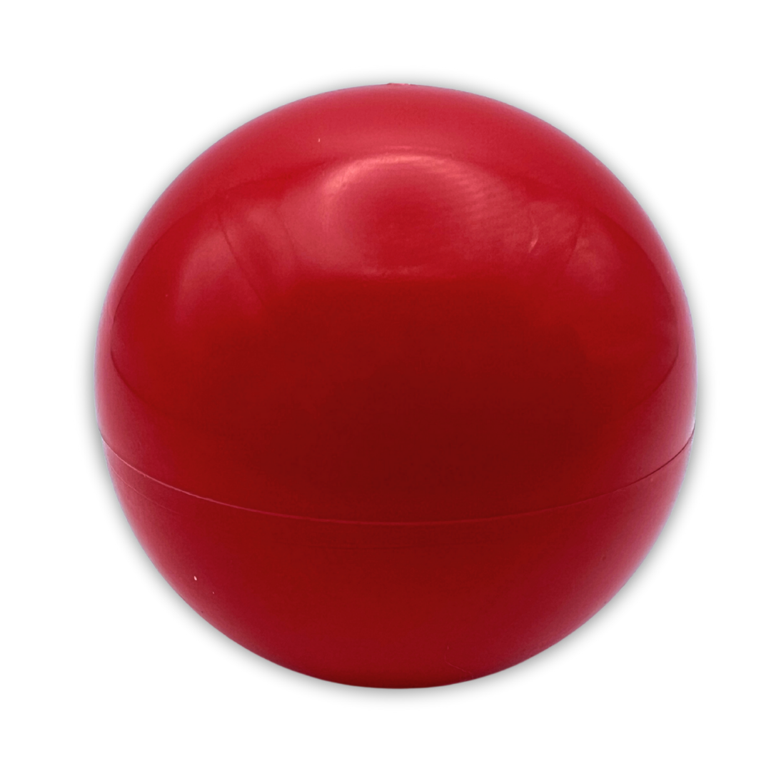 Red joystick ball top handle on a white background