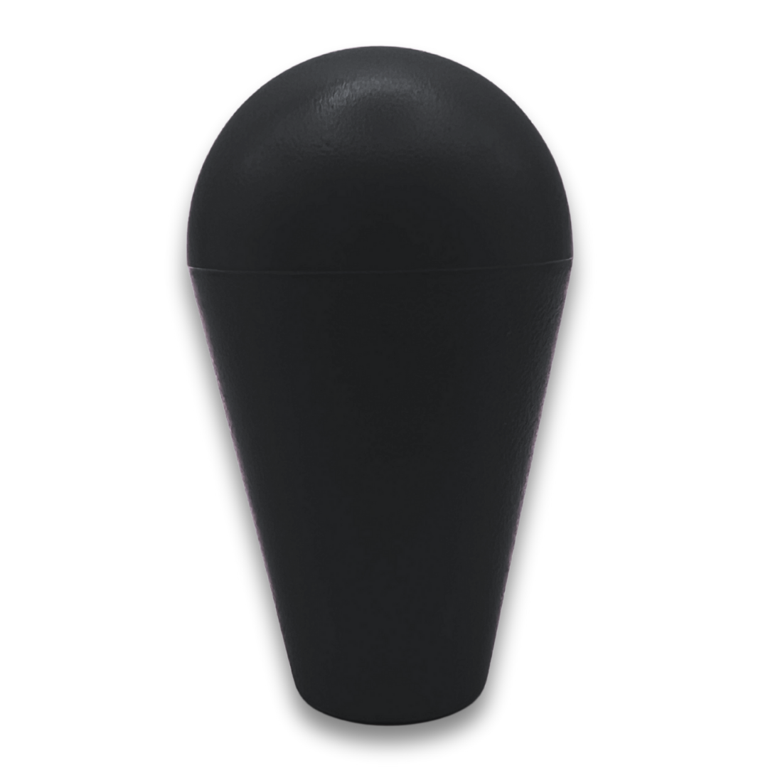 Sleek black bat top joystick handle for arcade machines – great for minimalist or pro builds.