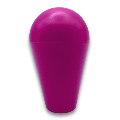 Pink bat top joystick handle for arcade machine customisation – vibrant retro gaming accessory.