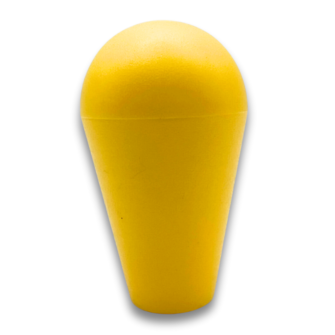Yellow bat top arcade joystick handle – high-visibility colour for standout arcade builds.