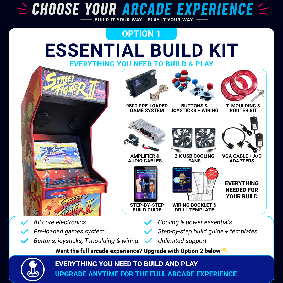 Arcade Revival 9800 Pre-Loaded Games Starter Kit - Plug & Play