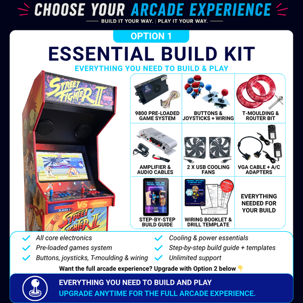 Arcade Starter Kit – All-in-One Parts Pack for Building Your Own ...