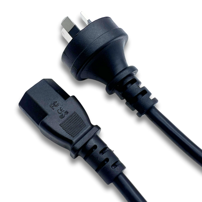 Top view of IEC C14 cable with Australian plug – ideal for arcade power input