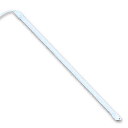 Side angle view of slim 52cm LED marquee light bar with flat mounting base designed for arcade cabinets.