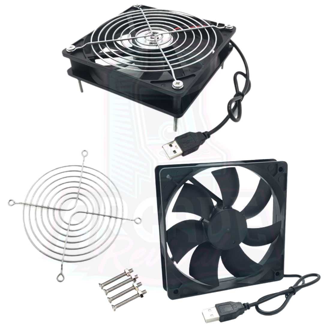 Arcade Cabinet USB Cooling Fan Kit | Twin 120mm Thermo Fans – Arcade ...