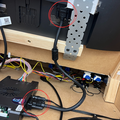 High-performance VGA cable for arcade software-to-monitor connection