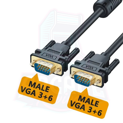50cm VGA cable with gold-plated pins for sharp arcade video output